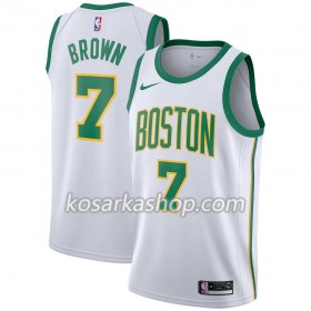 Dres Boston Celtics Jaylen Brown 7 Nike 2018-19 City Edition Bijela Swingman